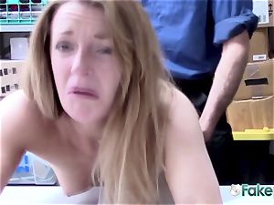 Kate is placed in from the rear and fucked by crazy officer